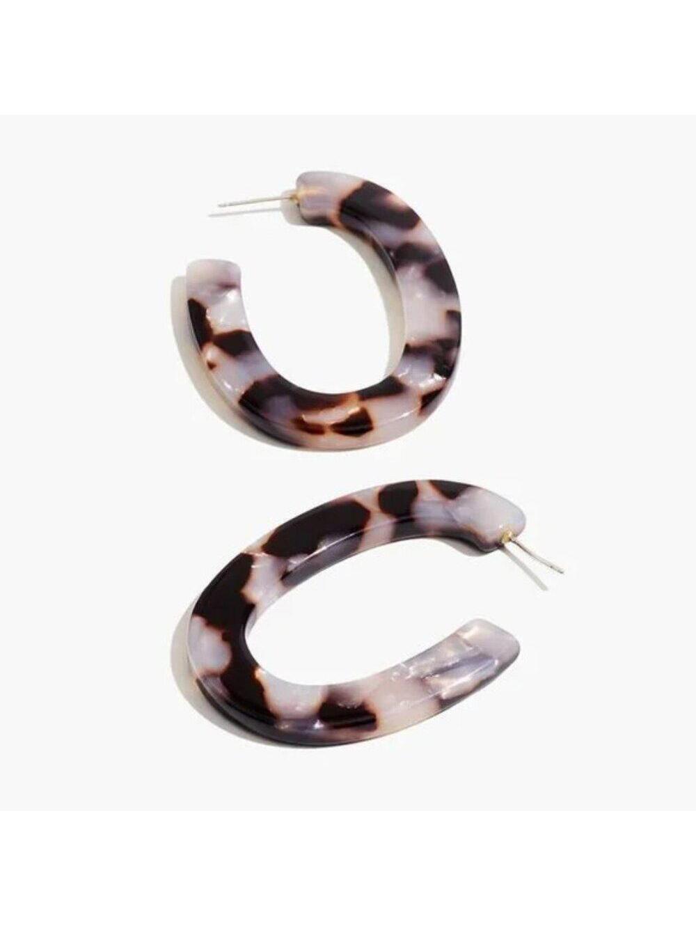 Madewell Acetate Oval Hoop Earrings